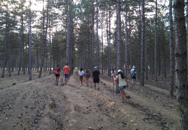 Excursion en el campamento